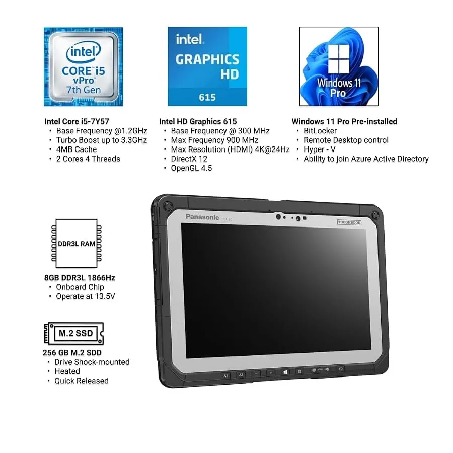 Repasovaný notebook Panasonic Toughbook CF-20 MK2 – foto 3